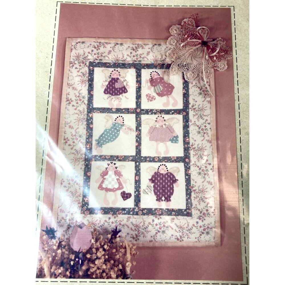 Finders Keepers Six Patch Angel Sampler Quilt Pattern Angel Applique Pattern 222